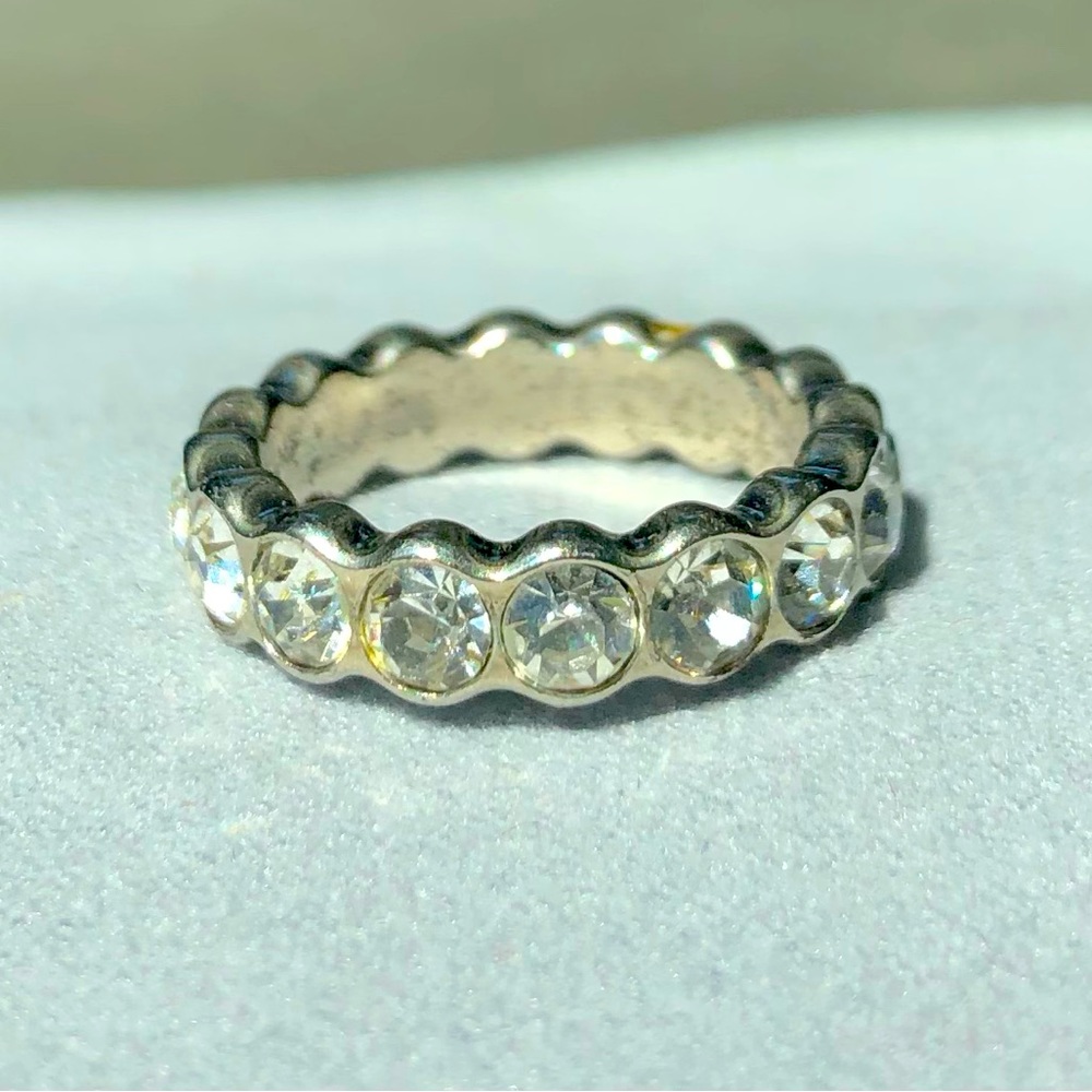 CZ vintage cocktail ring